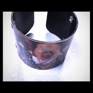 Motley Crue vinyl record cuff bracelet